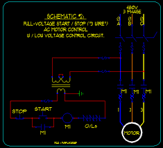 Im trying to understand the concept of physically wiring a start/stop switch with a relay to control a motor. Basic Start Stop Ac Motor Control Schematics Ecn Electrical Forums