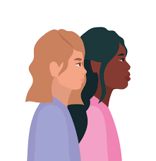 A little bit longer than some others on this list, still a feasible option for those with darker brown hair. Black And Brown Hair Women Cartoons In Side View 1776981 Vector Art At Vecteezy