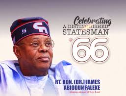 We heartily celebrate our dear brother, elder statesman and distinguished  public servant, Senator George Akume, as he attains the remarkable age of  72 years. At 72, Senator Akume's life stands as a