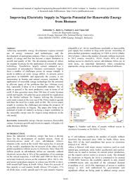 The integration of mains power supply with solar power supply and diesel generator power supply is a key element in designing the electricity supply switching. African Power Platform Improving Electricity Supply In Nigeria Potential For Renewable Energy From Biomass