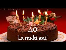 Sa retii din fiecare zi tot ce este mai frumos, si sa te bucuri de fiecare clipa traita alaturi de cei dragi sufletului tau. La Multi Ani 40 Ani Melodia La Multi Ani Versiunea Originala Colaj Felicitari Cu Varsta Youtube