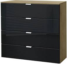 Edle eichenoptik mit schwarzem rahmen. Kommode Carina Modern Schwarz Eiche 80 Cm Breit