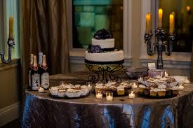 You can even mix and match metallics to add a modern touch to this party theme. Kara S Party Ideas Corpse Bride Vow Lloween Wedding Anniversary Party Kara S Party Ideas