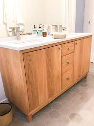 Want to shop bathroom vanities nearby? 60 Modern White Oak Wood Vanity Double Sink What We Make