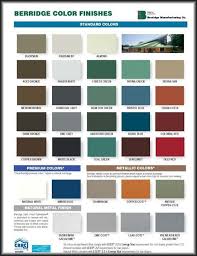 image result for sheet metal color chart metal roof colors