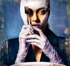 Robin Bruch (us Born 1975) Acrylic On Canvas.