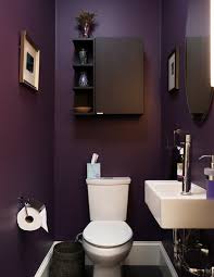 Purple bathrooms might not be as common as their blue counterparts. Experiment With Dark Purple Small Bathroom Paint Ideas Best Colors For Small Bathrooms Photos