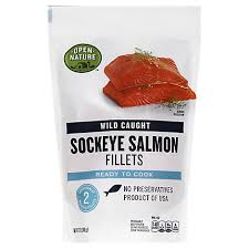 Our wild sockeye salmon is sliced, interleaved, and ready for you to enjoy. Open Nature Salmon Sockeye Fillet Wild Caught 12 Oz Tom Thumb