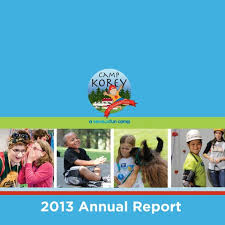 Camp Korey 2013 Annual Report by Camp Korey