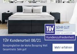 Kostenlose lieferung an den aufstellort sowie kostenlose rückgabe für qualifizierte artikel Boxspring Welt Der Boxspringbetten Onlineshop