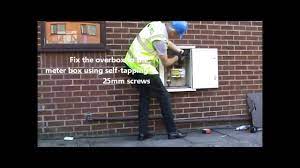 Repairing a damaged Meter Box - YouTube