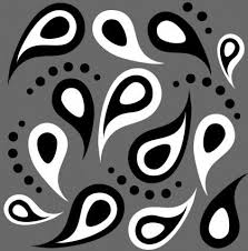 Black And White Paisley Pattern Vector Paisley Simple Paisley Pattern Paisley Stencil Paisley