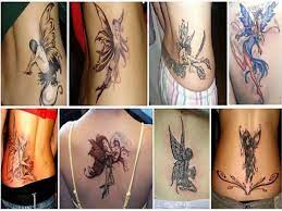 Impressive arch angel tattoo placed on the back for men. 15 Pretty Fairy Tattoo Designs With Names And Meanings