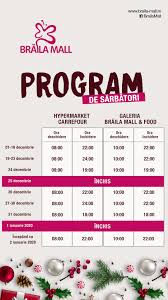 Subunitatile postale unde se lucreaza. Program De SÄƒrbÄƒtori BrÄƒila Mall