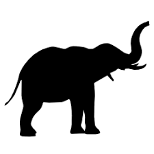 Elephant Side View Free Vector Icons Designed By Freepik Elephant Stencil Animal Silhouette Elephant Drawing
