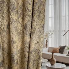 Blue Gray Stylish Curtains Pair