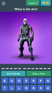 Options merry marauder nog ops nutcracker newer article quiz diva retro video games quiz answers score 100% older article quiz diva christmas quiz answers 20 hit subscribe for free robux! Fortnite Skin Quiz For Android Apk Download