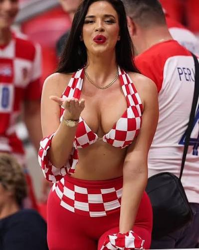 The other side of the Croatians in the World Cup The Former Miss Croatia,  Ivana Knoll 🇭🇷🇭🇷🇭🇷 🇭🇷