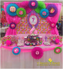 Rainbow unicorn theme birthday party decor and props in gold, pink & pastel shades for boys, girls and adults supplies to make your party truly magical. Barbie Themed Birthday Decorations Pondicherry Barbie Birthday Decorations Pondicherry V Decors And Events 9488085050