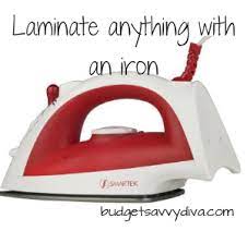 I don't know what it is about it but holding that sheet of plastic covered paper, still hot off the presses brings me so much joy! How To Laminate Cards Id S Photos Anything With An Iron Budget Savvy Diva