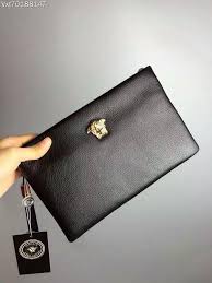 High Quality Vintage Business Hand Bag Men Clutch Bags Long Genuine Leather Wallet Luxury Brand Male Wallets With Wristlet Versace 47usd Whatsapp 86134185 Leder
