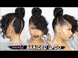 Youtube Natural Hair Tutorials Braided Curly Updo Natural Hair Styles
