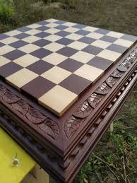 Wooden Chess Board Chess Set Wood Handmadechess Gift For Etsy Wooden Chess Board Chess Board Wooden Chess