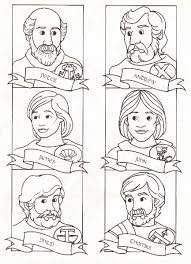 The 12 Disciples Of Jesus Sunday School Coloring Pages Sunday School Crafts Sunday School Activities