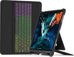 Logitechs tastaturhülle macht ipad air und ipad pro zum notebook. Inateck Tastatur Hulle Kompatibel Mit 12 9 Ipad Pro 3 Generation 2018 Diy Hintergrundbeleuchtung Abnehmbare Bluetooth Tastatur Qwertz Kb02006 Inateck Official De