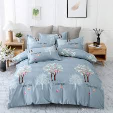 Twins Tree Bedding Set King Size Romantic Light Blue Duvet Cover Love Queen Twin Full Double Single Soft Bed Cover With Pillowcase Bedroom Comforter Sets Contemporary Bedding From Beddingdream 24 01 Dhgate Com