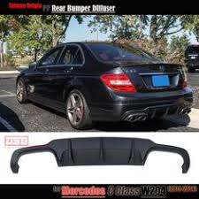 Mercedes C63 Style W204 Pp Plastic Rear Bumper Lip Diffuser For 2011 2012 2013 2014 Benz C180 C200 C280 C300 C350 Amg Mercedes Benz Accessories Benz Mercedes