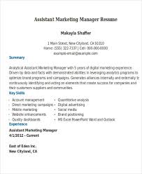 associate marketing manager resume