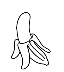 Banana sliced into pieces vector. Eat Banana Coloring Page Coloring Sun