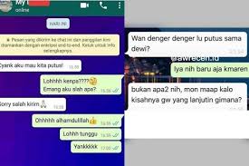 Anda pastinya perlu tahu cara mengatasi rasa. Jadi Galau Seketika 10 Chat Putus Cinta Ini Bikin Nangis Di Pojokan