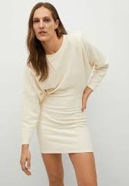 Robe de mariée solde robes de mariée en dentelle soldes robes soldes robes de mariée. Mango Opra Robe Fourreau Ecru Beige Zalando Fr