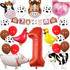This assembly of the bos taurus genome was created from the traces of bioproject prjna12555. Borang Farm Animal Balloon Birthday Party Decor Decorations Walking Balloons Cupcake Toppers For Boy Or Girls Barnyard Birthday Party Supplies Toys Games Balloons