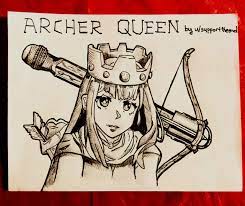 I drew the Archer Queen (How did I do?) : r ClashRoyale