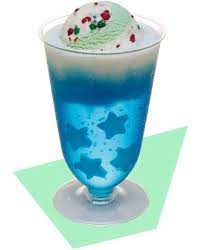 Something Special For Pin 100 On The Blue Foods Board Blue Ice Cream Soda From Baskin Robbins In Japan With Blue Soda Soda Floats Food Humor Baskin Robbins
