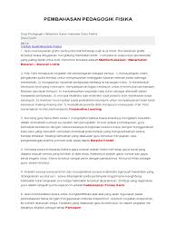 Contoh soal pedagogik smp dan kunci jawabannya. Pembahasan Soal Pedagogik Fisika Pdf