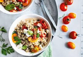 Tomaten Feta Risotto Mit Rollgerste Und Krautern Frisch Gekocht Rezept Rollgerste Rezepte Frisch Gekocht