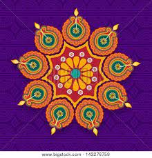 They add a simple yet fresh look, and can help make the final result more lively. Beautiful Floral Rangoli With Illuminated Oil Lit Lamps Diya Traditional Holiday Background Elegant Greeting Card Design For Indian Festival Of Lights Happy Diwali Celebration Stock Images Page Everypixel