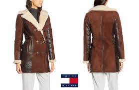 Tommy Hilfiger Women S Giovanna Shearling Coat Brown 100 Leather 1 070 00 Free Delivery And Return Bestbu Tommy Hilfiger Women Fashion Tommy Hilfiger