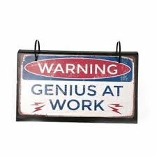 Details About Shabby Chic Metal Signs On Desk Flip Chart Free Standing Office Fun Humour Gift