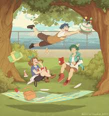 His Buddies Took Him Out On A Picnic To Celebrate His Birthday Speedpaint My Hero Hero Academia Characters Hero An update for ochako, a more lighter and accuarate version as you can see. hero academia characters