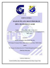 Montaj perasmian sempena program ihya' ramadhan yang diadakan di sekolah menengah sains rembau pada 22 jun 2015. Kertas Kerja Perasmian Ramadhan Dan Ceramah Muhasabah Ramadhan