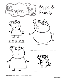 Choose your favorite color for the pig. Peppa And Family Games Peppa Pig Coloring Pages Printable