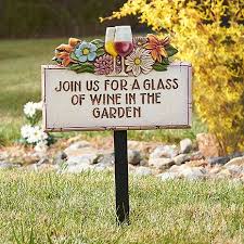 Wine In The Garden Sign Wine Gift Tags Bottle House Wine Gifts