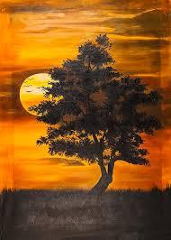 This is a tutorial for beginning painters or someone who has never painted to learn to paint a sunset. Beautiful Sunset Painting By Vishal Gurjar