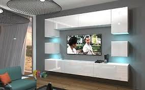 Moebel Fun Weiss Hochglanz Besonderheit Fronten Hochglanz Lackiert Die Fronten Sind Au Luxury Living Room Design Living Room Design Modern Living Room White