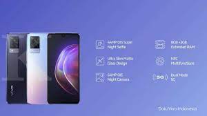 64mp + 8mp + 2mp. Spesifikasi Harga Hp Vivo V21 5g Dual Ois Hingga Extended Ram Jadi Andalan